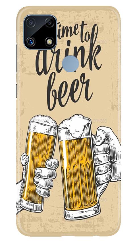 Drink Beer Mobile Back Case for Realme C25S (Design - 328)