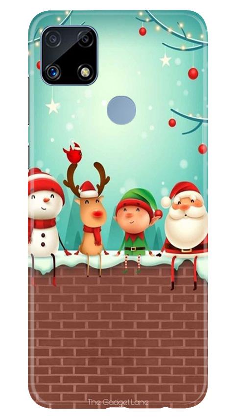 Santa Claus Mobile Back Case for Realme C25 (Design - 334)