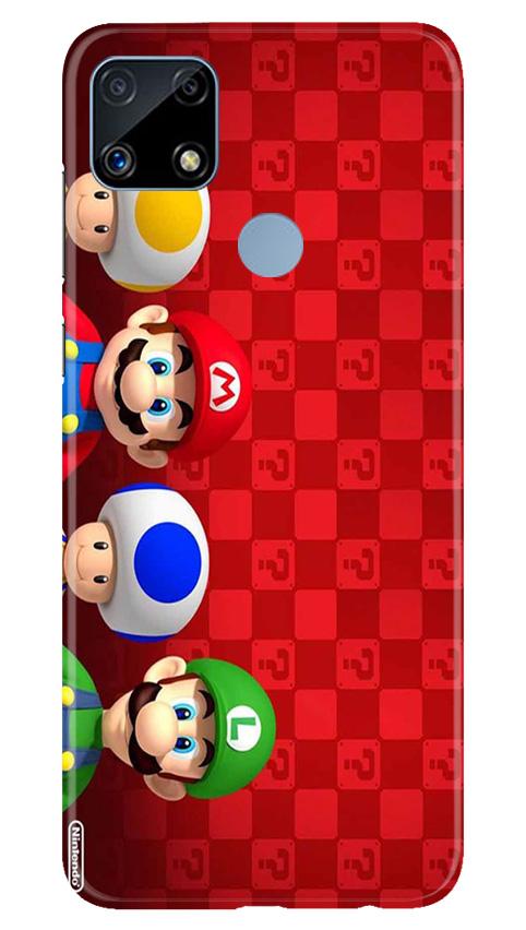 Mario Mobile Back Case for Realme C25 (Design - 337)