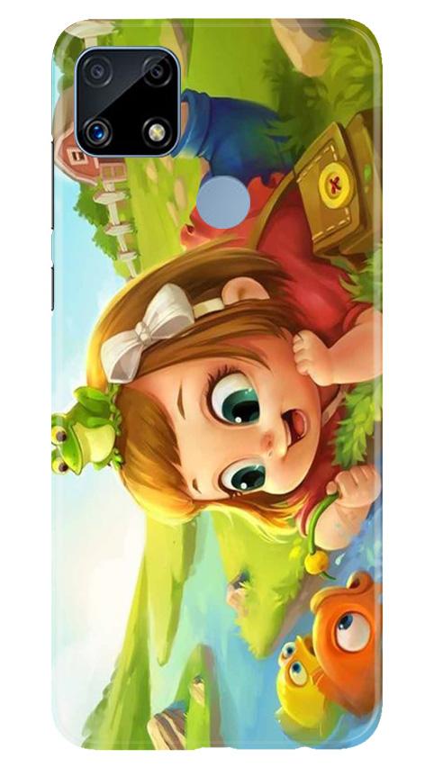 Baby Girl Mobile Back Case for Realme C25 (Design - 339)