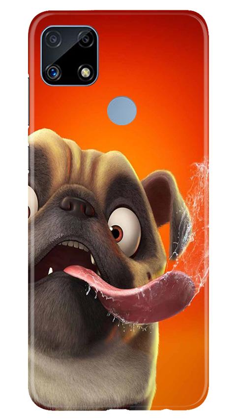 Dog Mobile Back Case for Realme C25 (Design - 343)