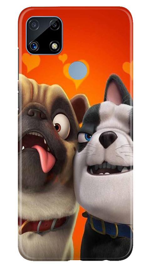 Dog Puppy Mobile Back Case for Realme C25 (Design - 350)