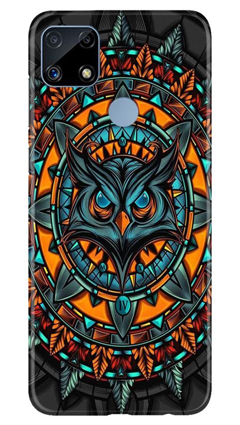 Owl Mobile Back Case for Realme C25 (Design - 360)