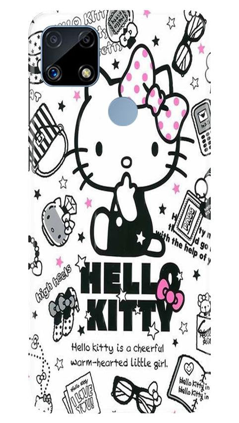 Hello Kitty Mobile Back Case for Realme C25 (Design - 361)