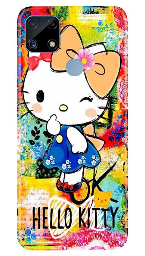 Hello Kitty Mobile Back Case for Realme C25 (Design - 362)