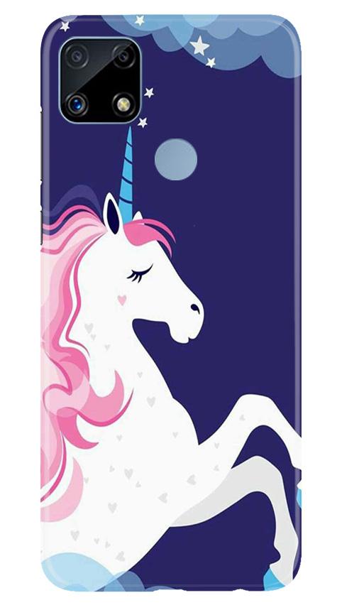 Unicorn Mobile Back Case for Realme C25 (Design - 365)