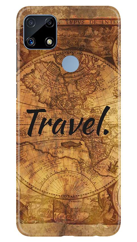 Travel Mobile Back Case for Realme C25 (Design - 375)
