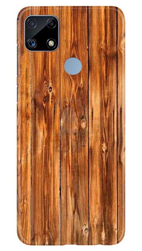Wooden Texture Mobile Back Case for Realme C25 (Design - 376)