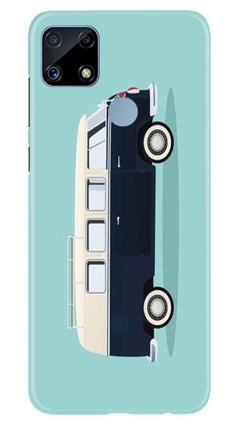 Travel Bus Mobile Back Case for Realme C25 (Design - 379)