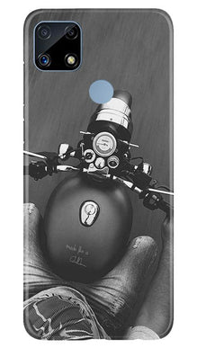 Royal Enfield Mobile Back Case for Realme C25 (Design - 382)