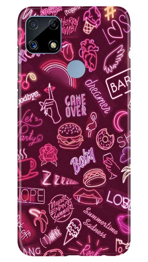 Party Theme Mobile Back Case for Realme C25 (Design - 392)