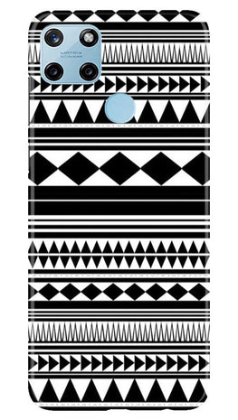 Black white Pattern Case for Realme C25Y