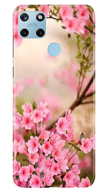 Pink flowers Mobile Back Case for Realme C25Y (Design - 69)