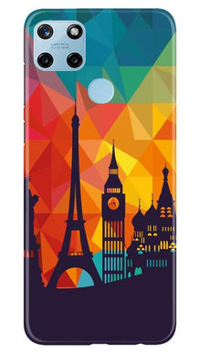 Eiffel Tower2 Mobile Back Case for Realme C25Y (Design - 91)