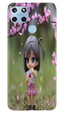 Cute Girl Mobile Back Case for Realme C25Y (Design - 92)