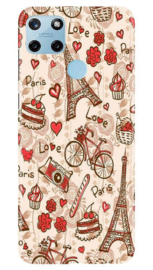 Love Paris Mobile Back Case for Realme C25Y  (Design - 103)