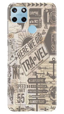 Travel Mobile Back Case for Realme C21Y  (Design - 104)