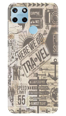 Travel Mobile Back Case for Realme C25Y  (Design - 104)