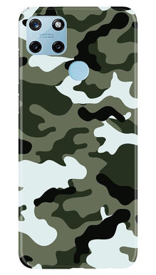 Army Camouflage Mobile Back Case for Realme C25Y  (Design - 108)