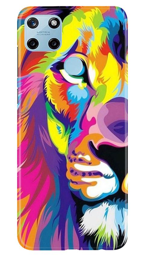 Colorful Lion Case for Realme C21Y  (Design - 110)