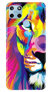 Colorful Lion Mobile Back Case for Realme C25Y  (Design - 110)