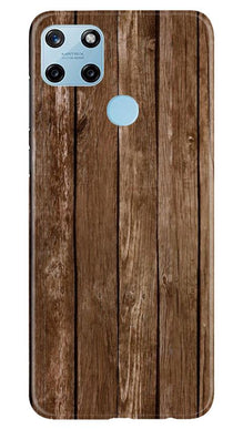 Wooden Look Mobile Back Case for Realme C25Y  (Design - 112)