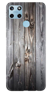 Wooden Look Mobile Back Case for Realme C25Y  (Design - 114)