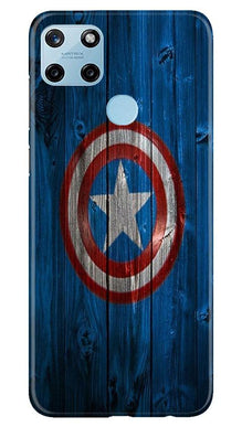 Captain America Superhero Mobile Back Case for Realme C25Y  (Design - 118)