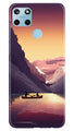 Mountains Boat Case for Realme C25Y (Design - 181)