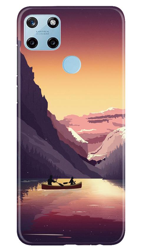 Mountains Boat Case for Realme C25Y (Design - 181)