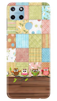 Owls Mobile Back Case for Realme C25Y (Design - 202)