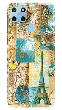 Travel Eiffel Tower Mobile Back Case for Realme C25Y (Design - 206)