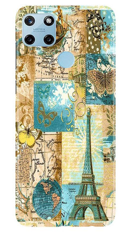 Travel Eiffel Tower Case for Realme C25Y (Design No. 206)