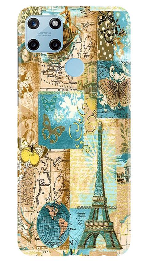 Travel Eiffel Tower Case for Realme C25Y (Design No. 206)
