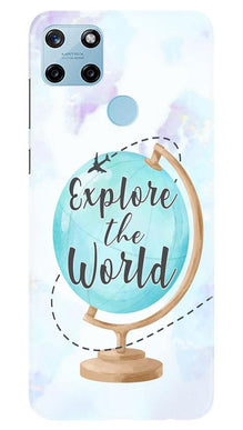 Explore the World Mobile Back Case for Realme C25Y (Design - 207)