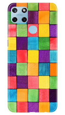 Colorful Square Mobile Back Case for Realme C21Y (Design - 218)