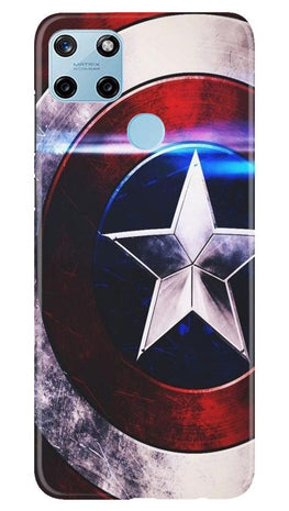 Captain America Shield Case for Realme C25Y (Design No. 250)