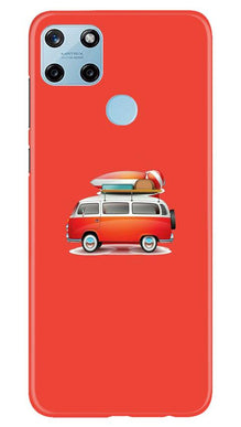 Travel Bus Mobile Back Case for Realme C25Y (Design - 258)