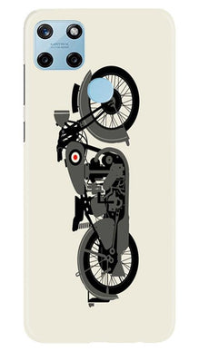 MotorCycle Mobile Back Case for Realme C25Y (Design - 259)
