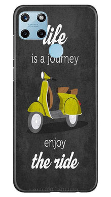 Life is a Journey Mobile Back Case for Realme C21Y (Design - 261)
