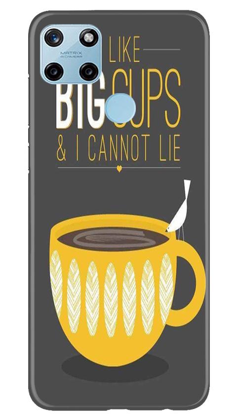 Big Cups Coffee Mobile Back Case for Realme C21Y (Design - 352)