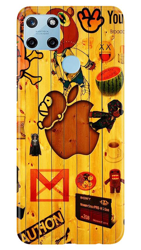 Wooden Texture Mobile Back Case for Realme C25Y (Design - 367)