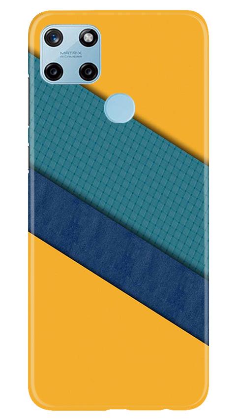 Diagonal Pattern Mobile Back Case for Realme C21Y (Design - 370)
