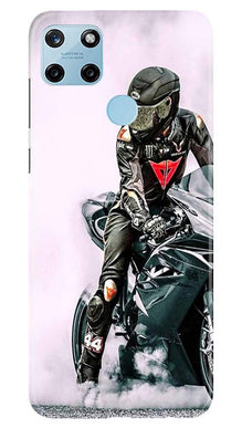Biker Mobile Back Case for Realme C25Y (Design - 383)