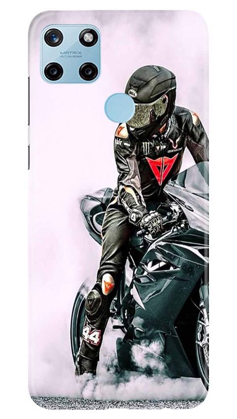 Biker Mobile Back Case for Realme C25Y (Design - 383)