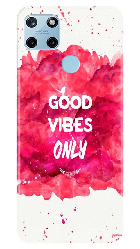 Good Vibes Only Mobile Back Case for Realme C21Y (Design - 393)