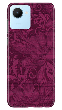 Purple Backround Mobile Back Case for Realme C30 (Design - 22)