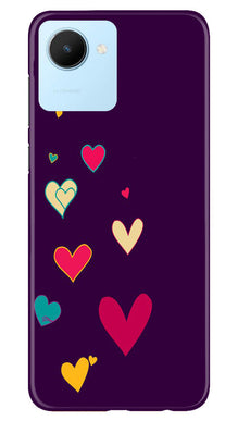 Purple Background Mobile Back Case for Realme C30  (Design - 107)