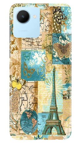 Travel Eiffel Tower Case for Realme C30 (Design No. 175)