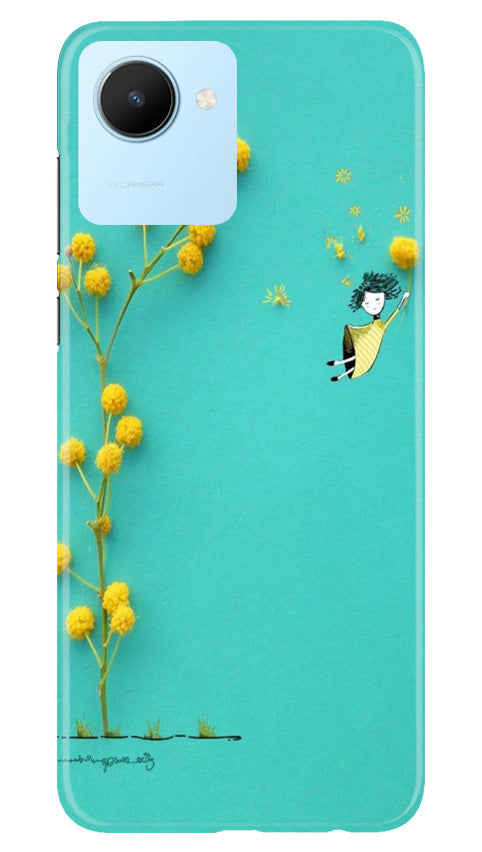 Pink Pattern Case for Realme C30 (Design No. 184)